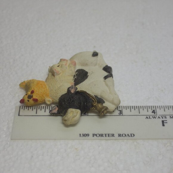 Vintage Country Chicken, Pig, Cow Refrigerator Magnet - Picture 4 of 4